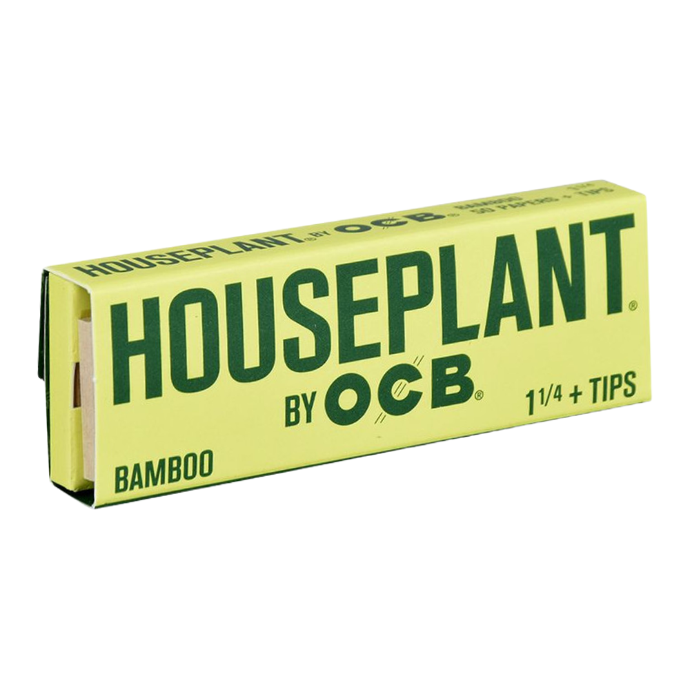 OCB Houseplant Bamboo 1 1/4 Rolling Papers & Tips - 24ct