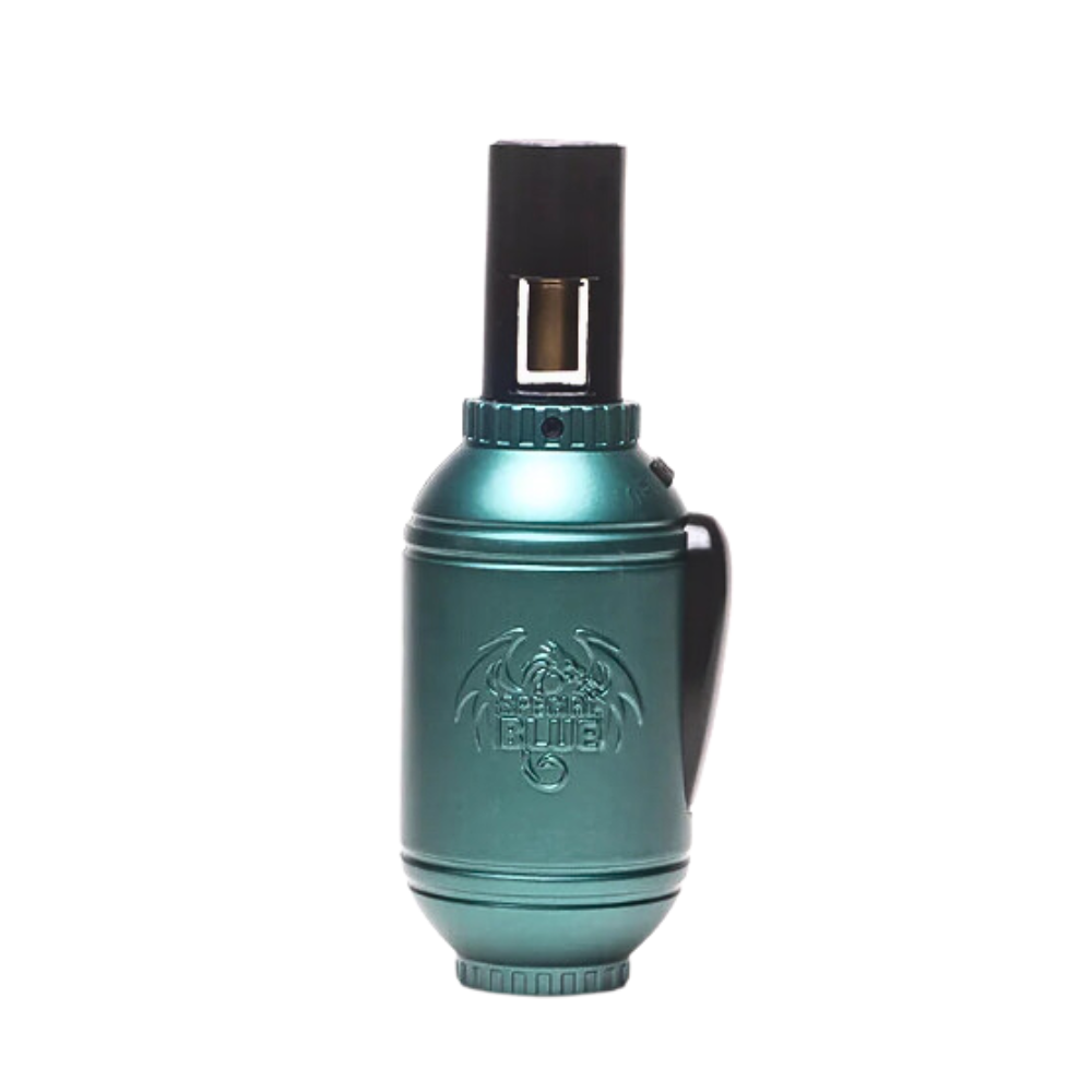 Special Blue Grenade Pixels Torch Lighters - 12ct