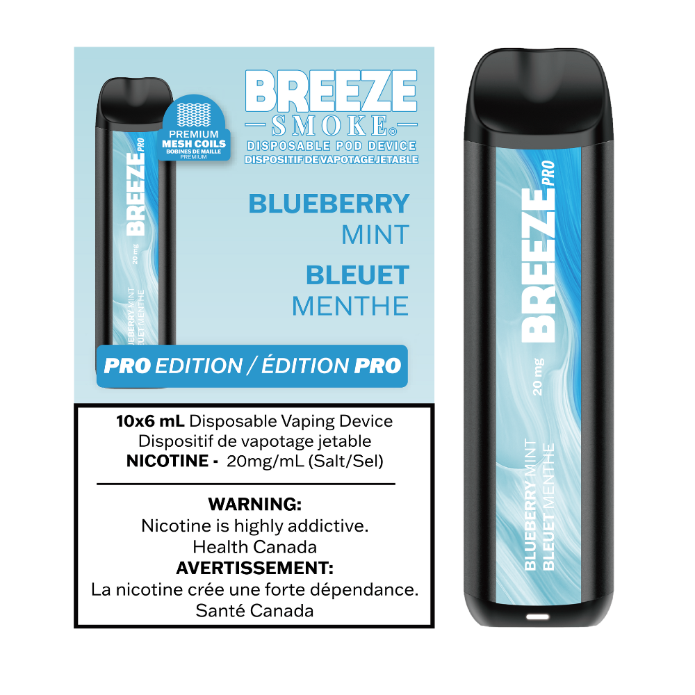 Breeze Pro 20mg 2000 Puffs Disposable Pod Device - 10ct