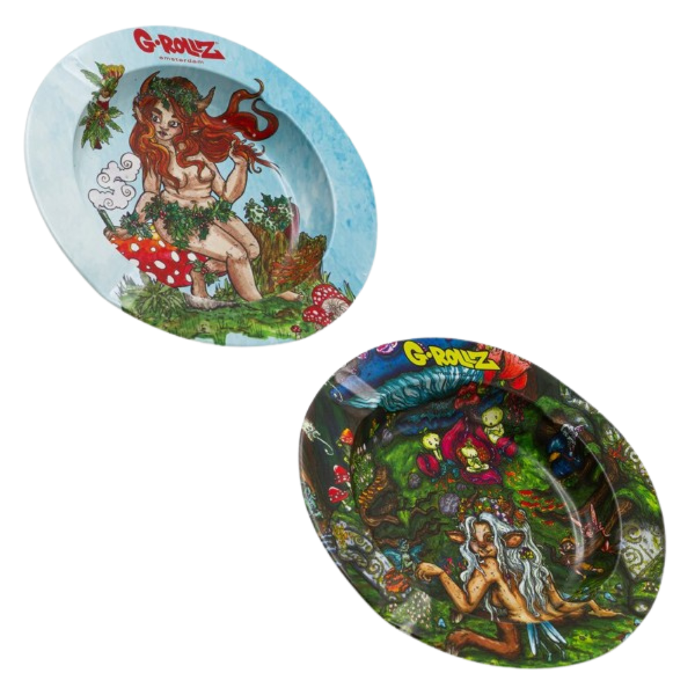 G-Rollz 5.3″ 'Picnic' Tin Ashtray - 20ct