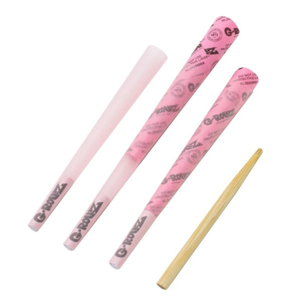 G-Rollz Banksy's Graffiti "Thug for Life" Pink 11/4 Pre-Rolled Cones - 24ct