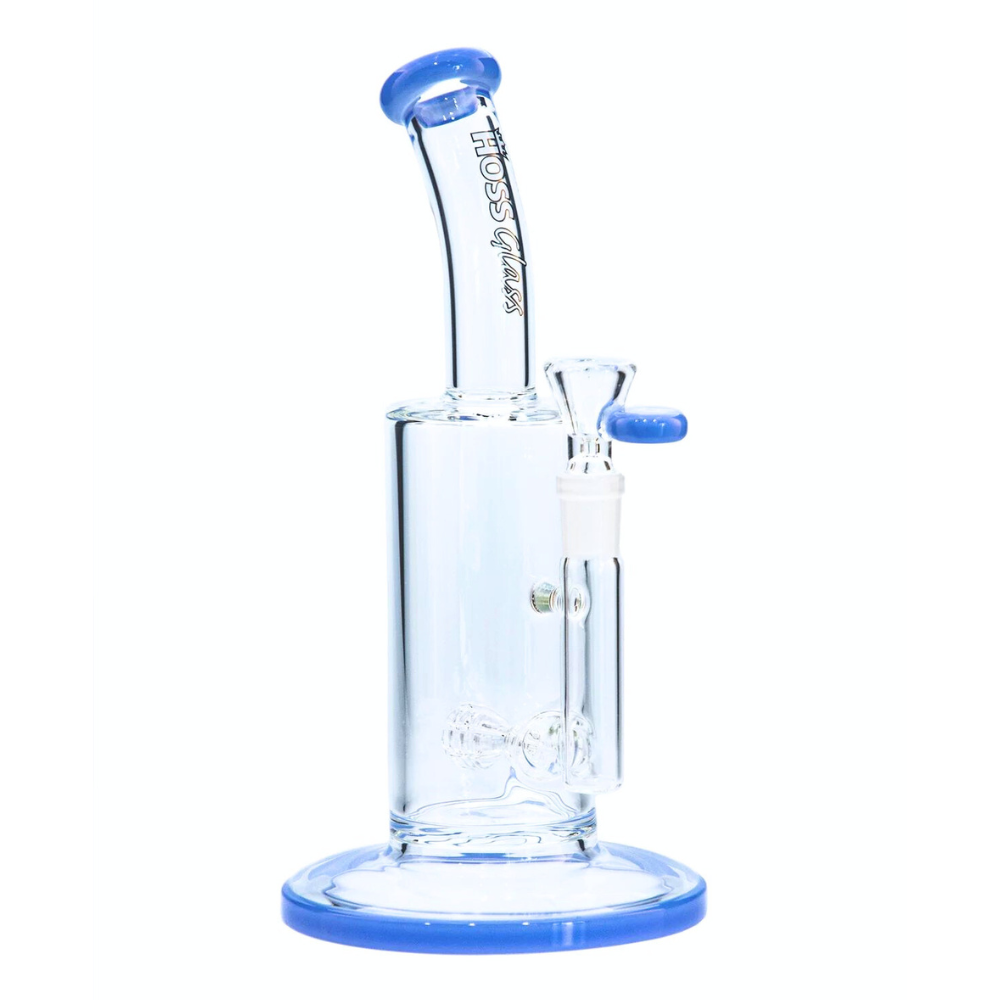 10" Hoss Glass Stemless Grid Bubbler