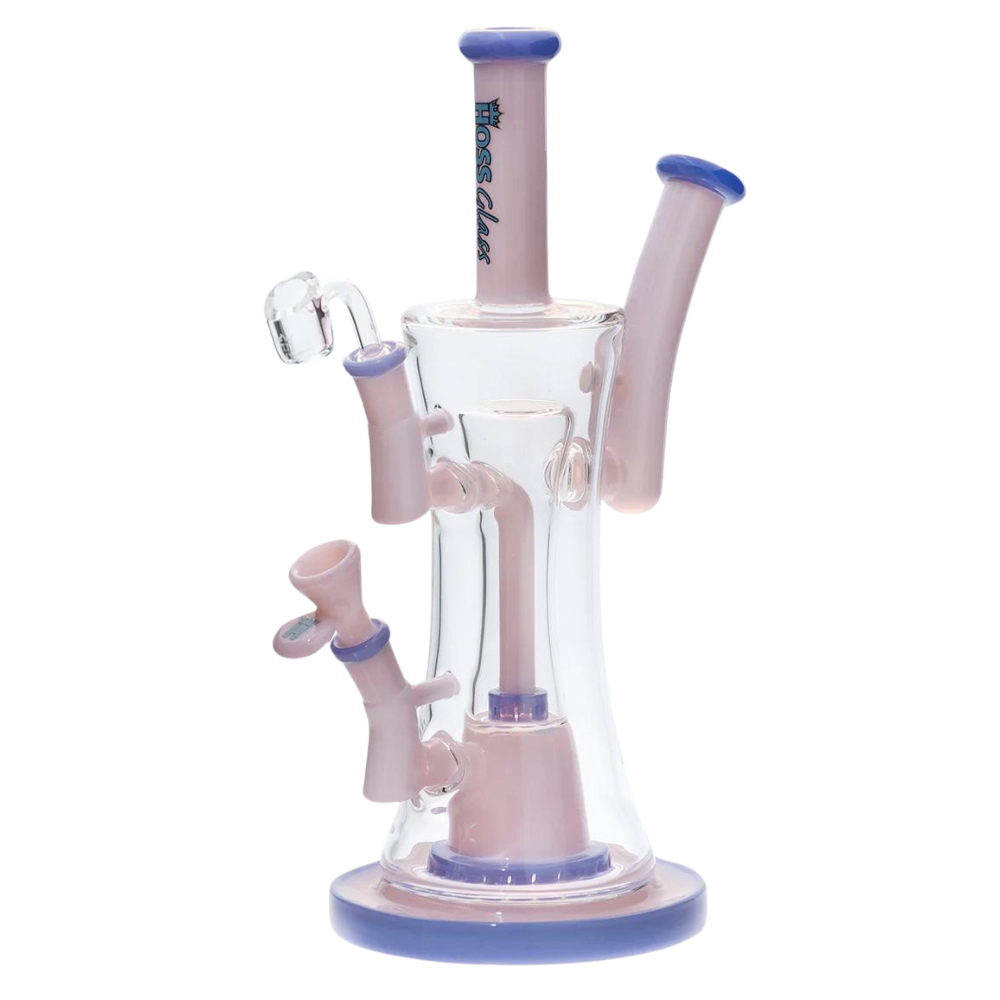 12" Hoss Two-Tone Double Bubbler