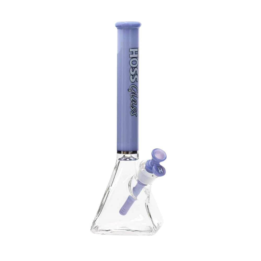 Hoss Glass 14" Pyramid Beaker w/ Colored Top Tube