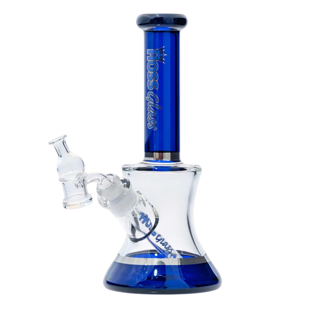 7.5" Hoss Glass Mini Hourglass Rig