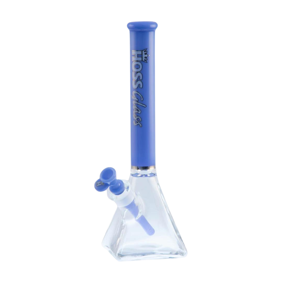 Hoss Glass 14" Pyramid Beaker w/ Colored Top Tube