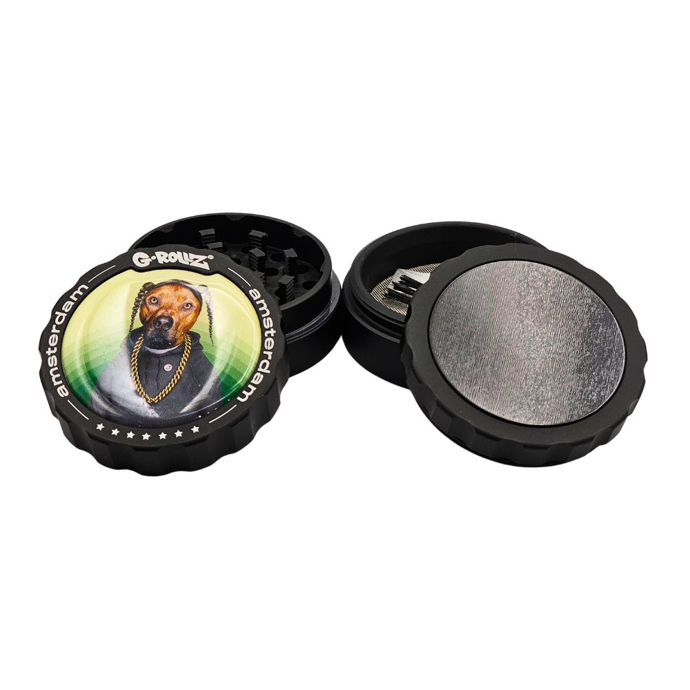 G-Rollz Pets Rock 'Rap' 53mm 4pc Metal Grinder - 6ct