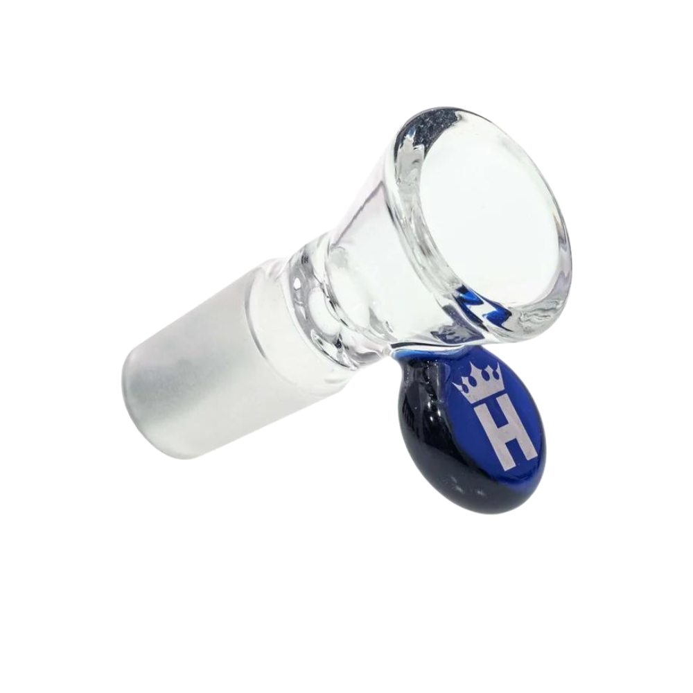 Hoss Glass 14mm Cone Bowl with Colored Tab