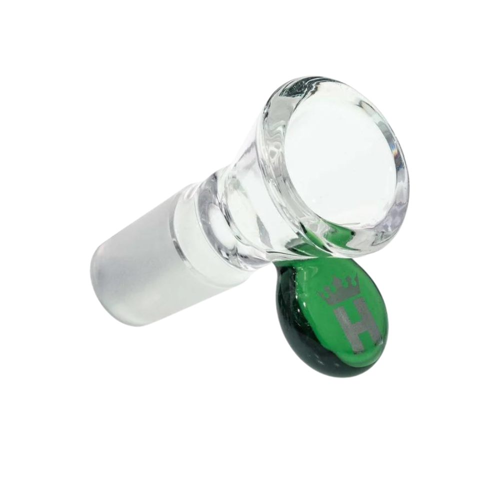 Hoss Glass 14mm Cone Bowl with Colored Tab