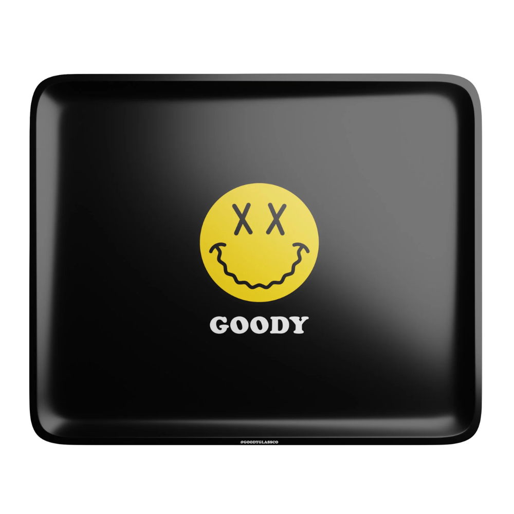 Goody Glass Black Big Face Rolling Tray