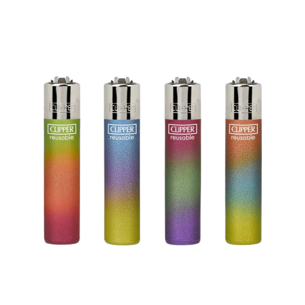 Clipper Painted Triple Gradient Lighters - 48ct