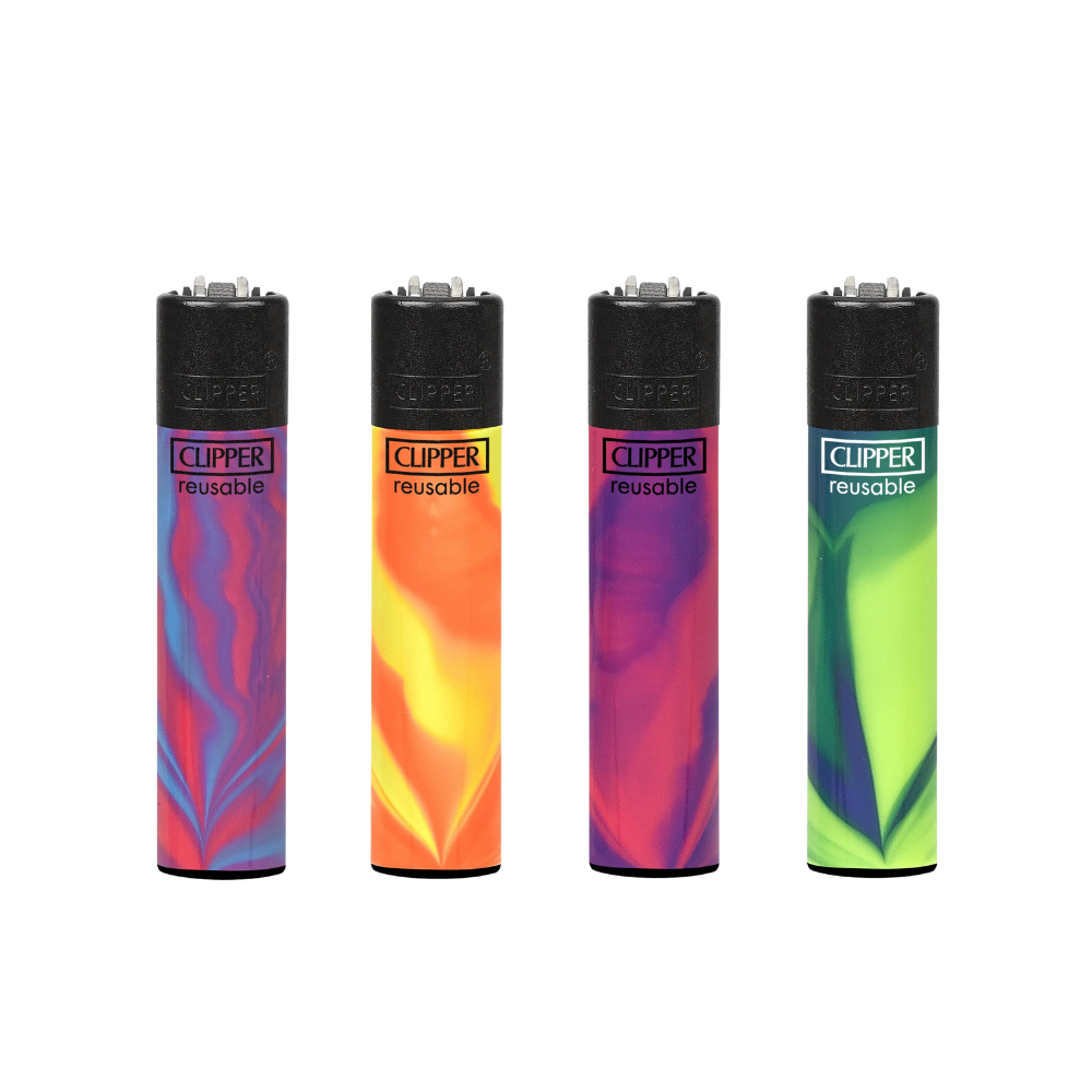 Clipper Painted Triple Gradient Lighters - 48ct