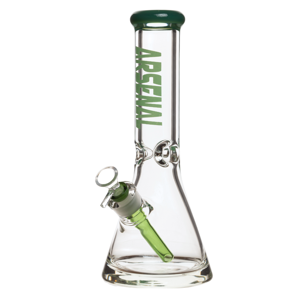 12" 9mm Arsenal Colored Rim Bong w/ Bag