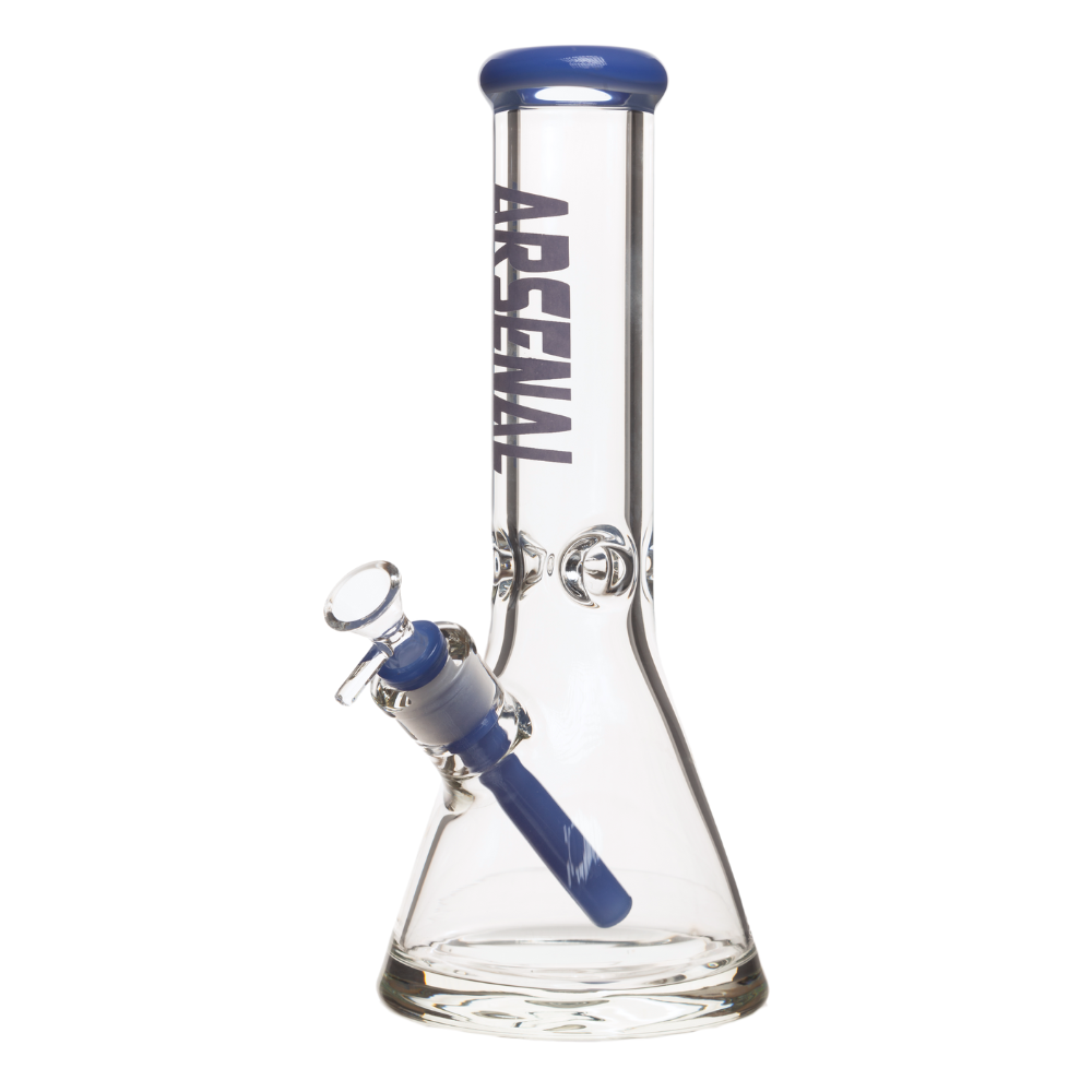 12" 9mm Arsenal Colored Rim Bong w/ Bag