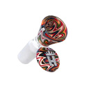 Hoss Glass 19mm Color Reversal Cone Bowl - Assorted Colours