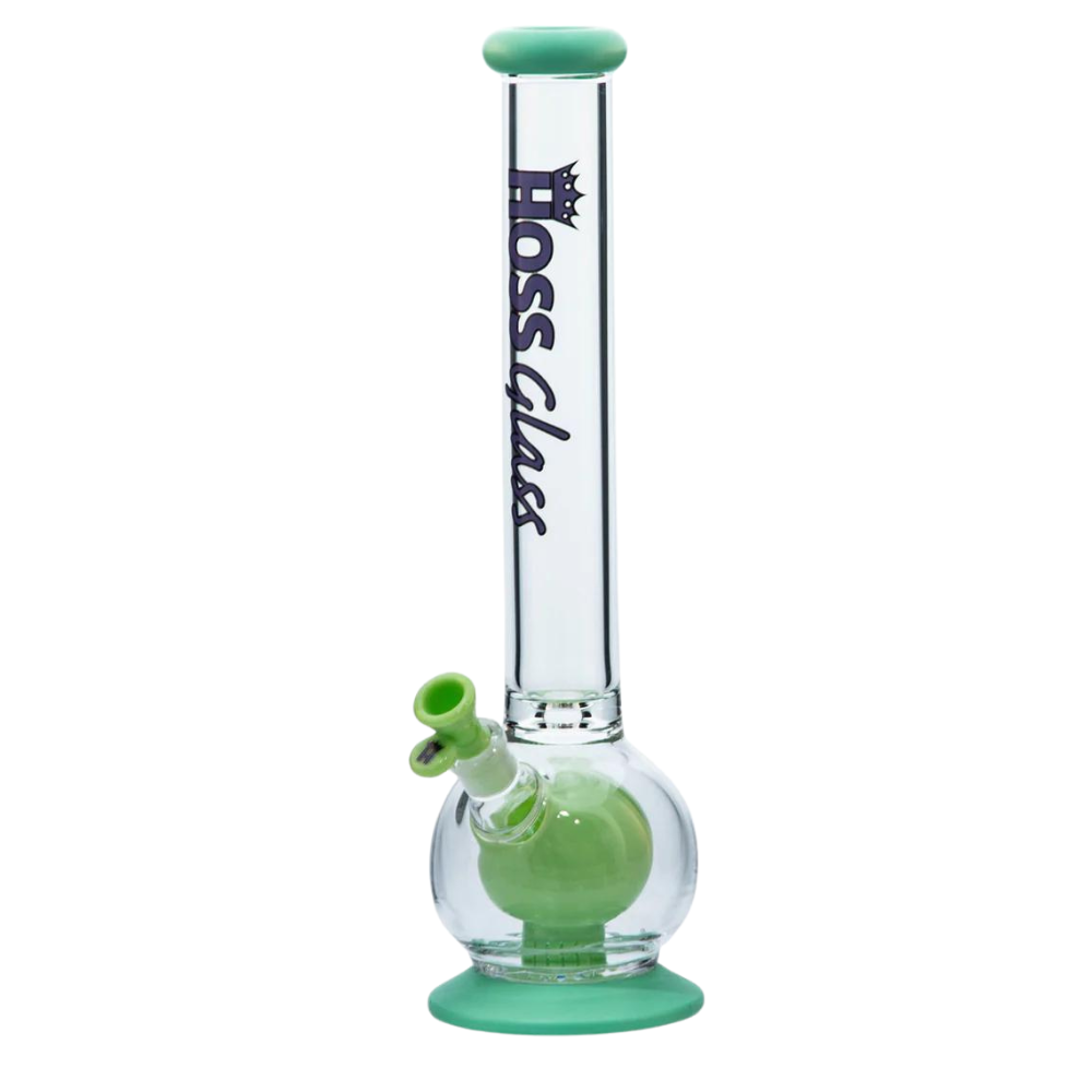 Hoss Glass 18" Double Ball Beaker With Removable Parts
