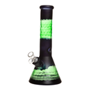 12" 7mm Patchwork Glass Bong w/ Gift Box