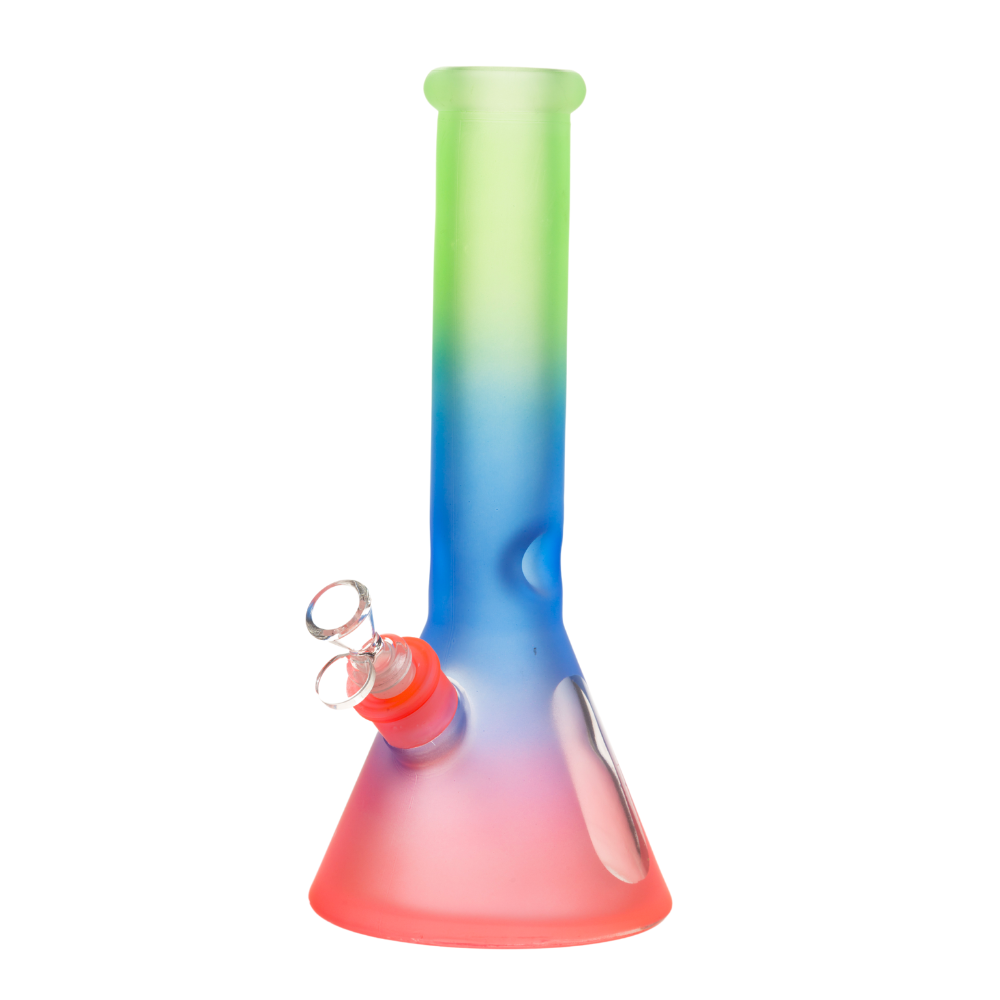 12" 7mm Iridescent Glass Bong w/ Gift Box