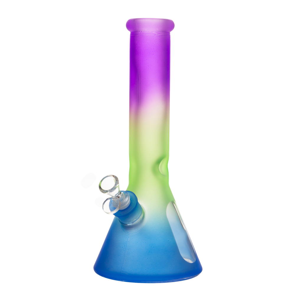 12" 7mm Iridescent Glass Bong w/ Gift Box