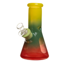 8" 7mm Rasta Glass Bong w/ Gift Box