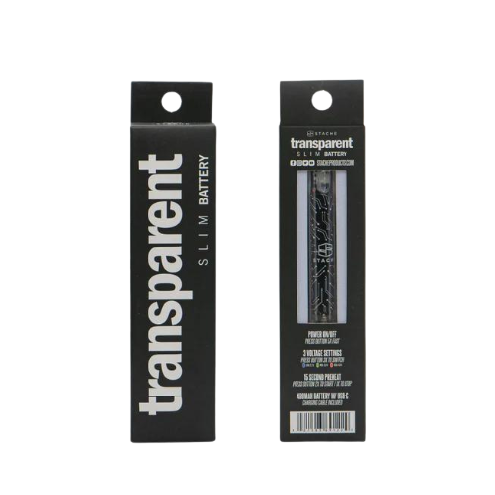 Stache Transparent 510 Slim Battery