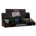 Arsenal 14mm Tube Glass Bowl - 12ct