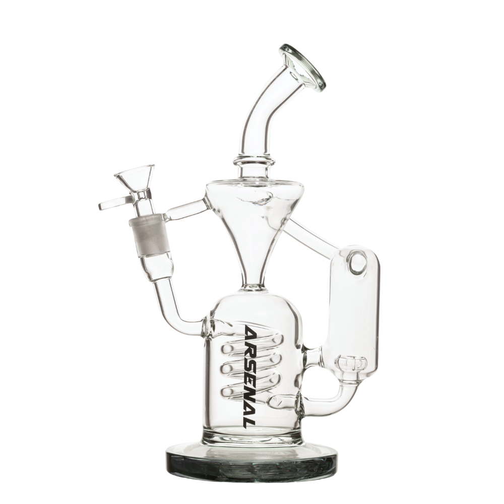 10" 5mm Arsenal Spiral Dome Glass Bong