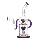 10" 5mm Arsenal Dual Heart Dab Rig