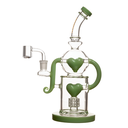 10" 5mm Arsenal Dual Heart Dab Rig