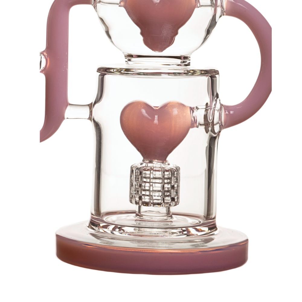 10" 5mm Arsenal Dual Heart Dab Rig