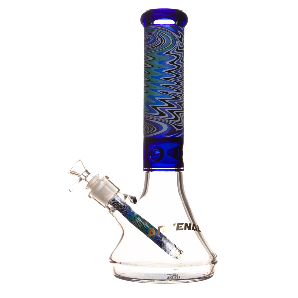 14" 7mm Arsenal Whirlpool Wave Glass Bong