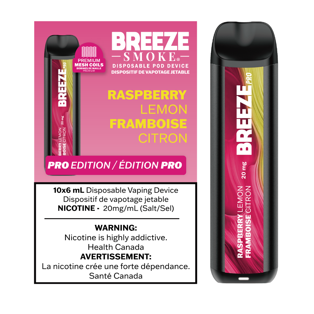 Breeze Pro 20mg 2000 Puffs Disposable Pod Device - 10ct