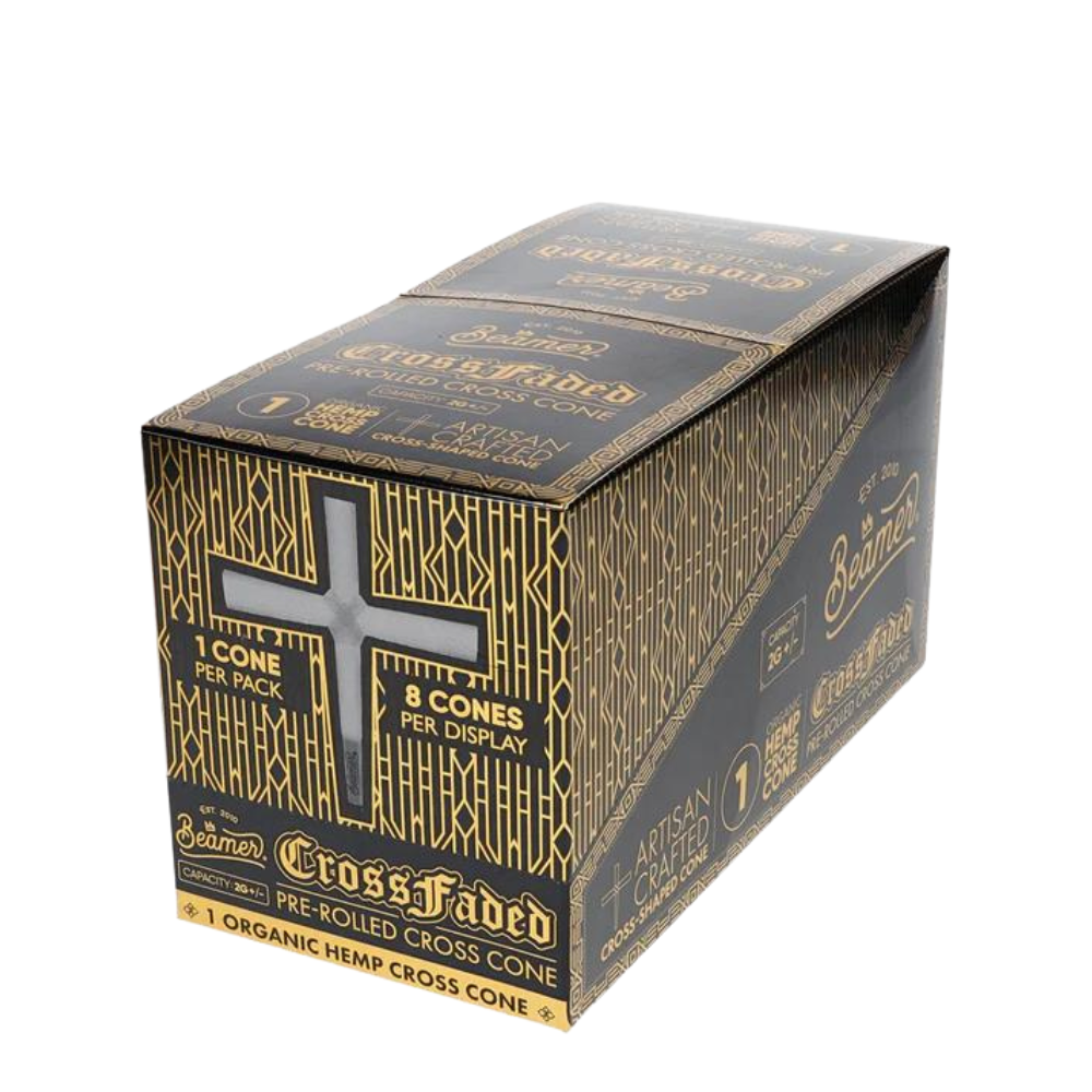 Beamer CrossFaded Pre-Rolled Cross-Shaped Cones - 8ct