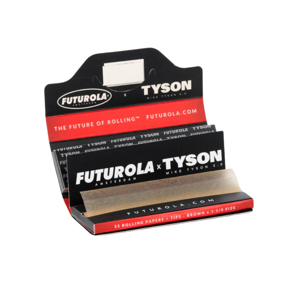 Futurola X Tyson 2.0 1 1/4 Rolling Papers + Tips - 24ct