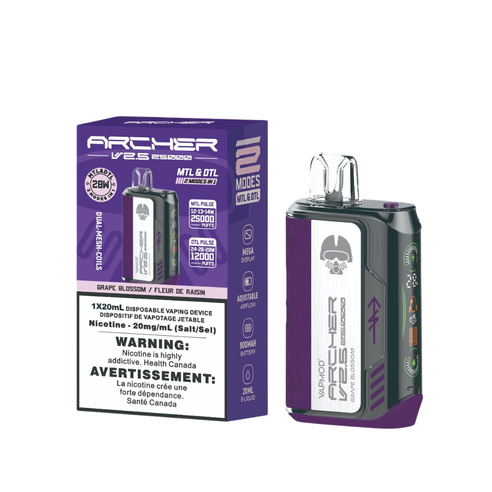 (Bundle) VAPMOD Archer V2.5 Disposable Vape - 15 Flavours x 1ct