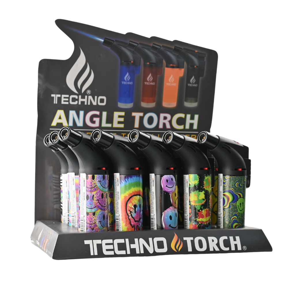 Techno Slant Torch Lighter - 15ct