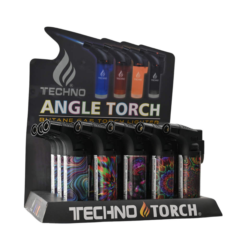 Techno Slant Torch Lighter - 15ct