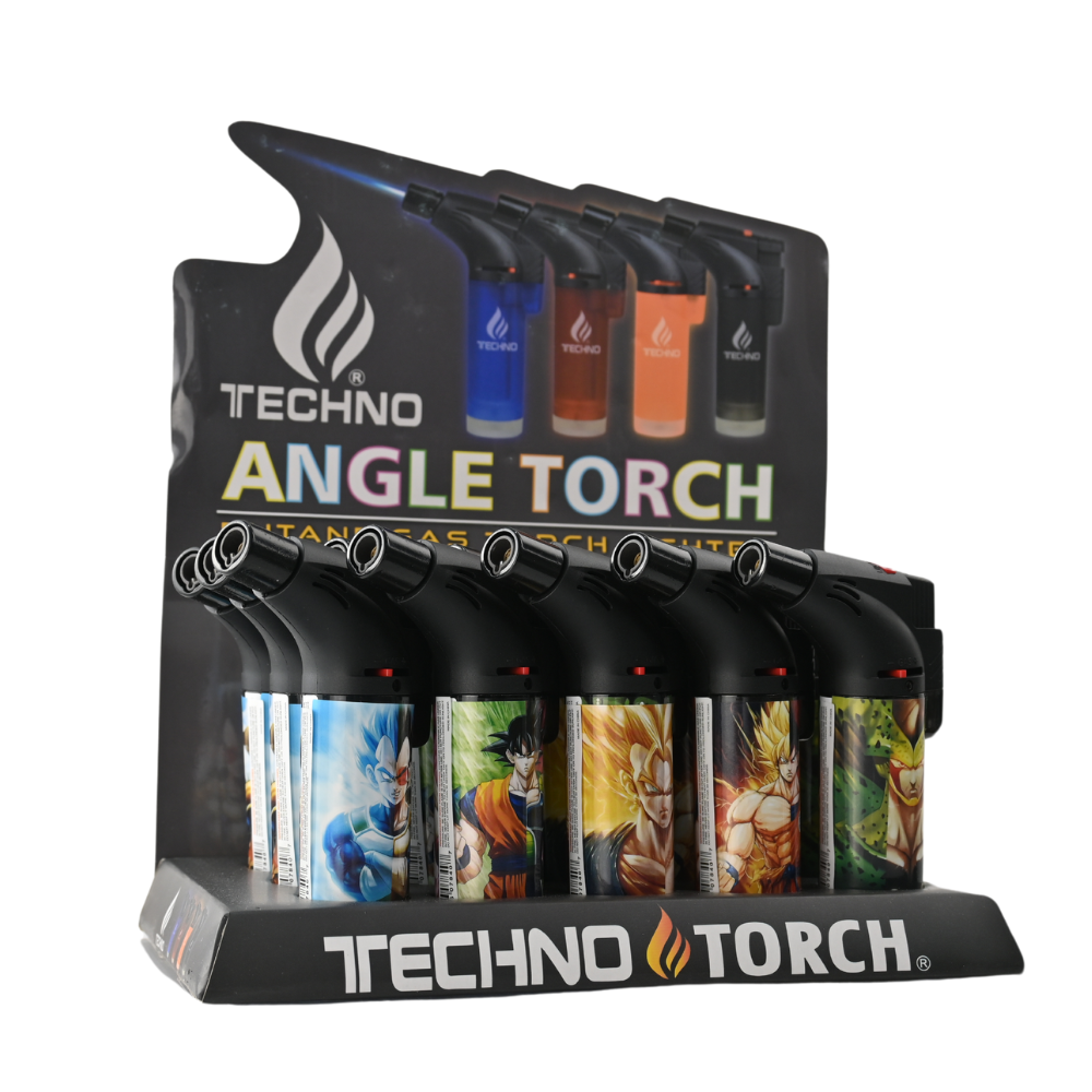 Techno Slant Torch Lighter - 15ct