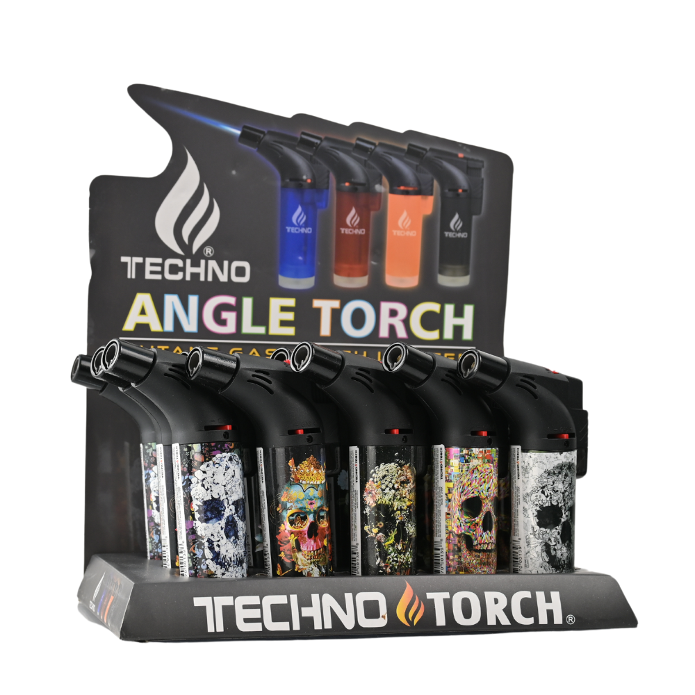 Techno Slant Torch Lighter - 15ct