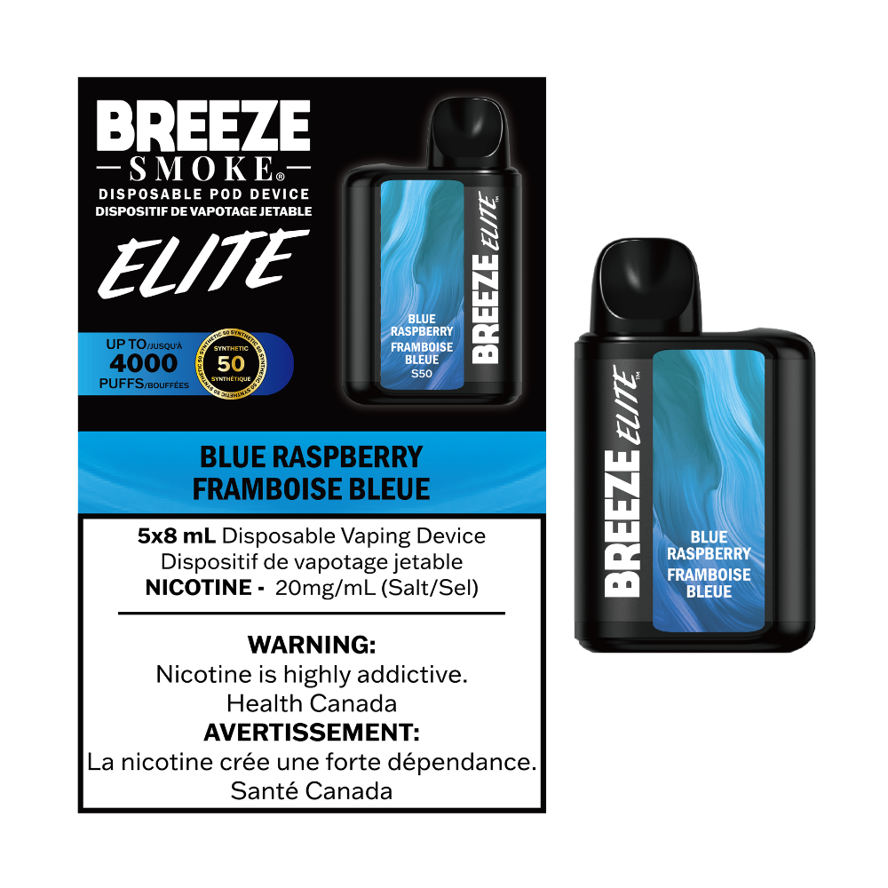 Breeze Elite S50 4000 Puffs Disposable Vape - 5ct