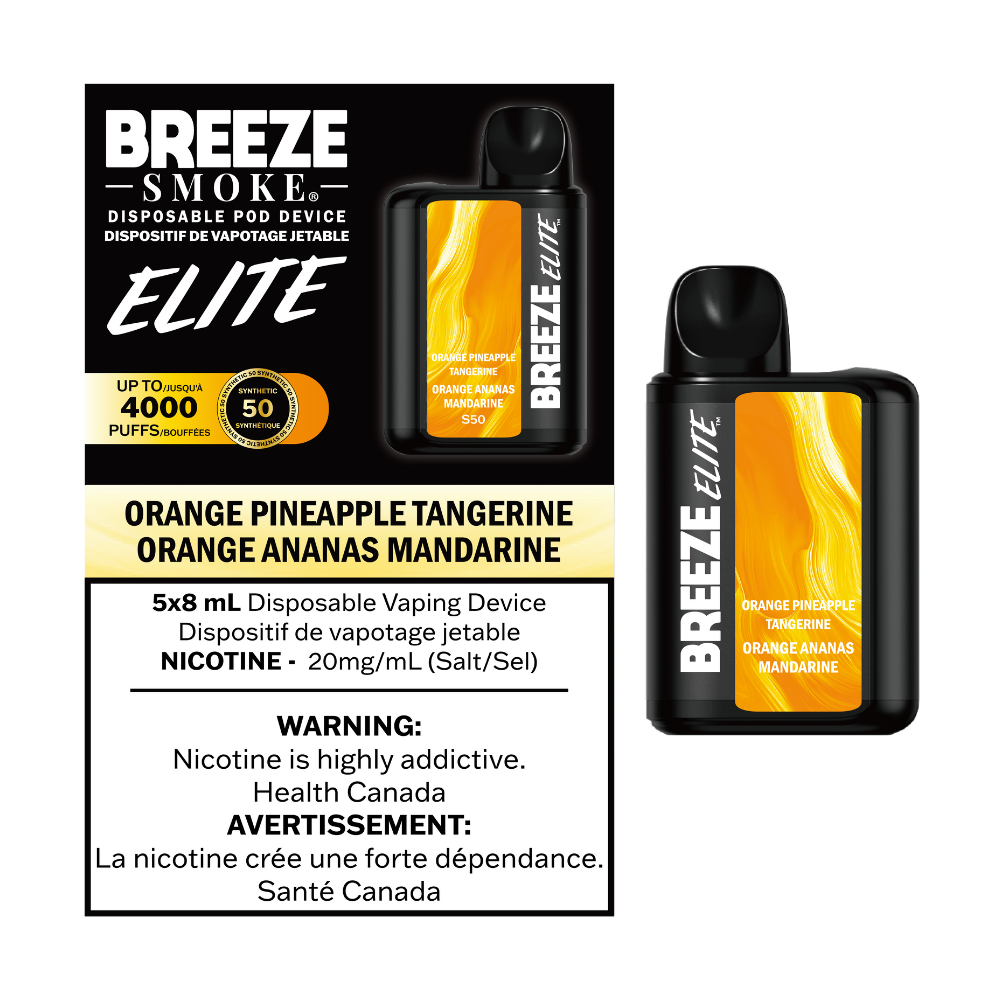 Breeze Elite S50 4000 Puffs Disposable Vape - 5ct