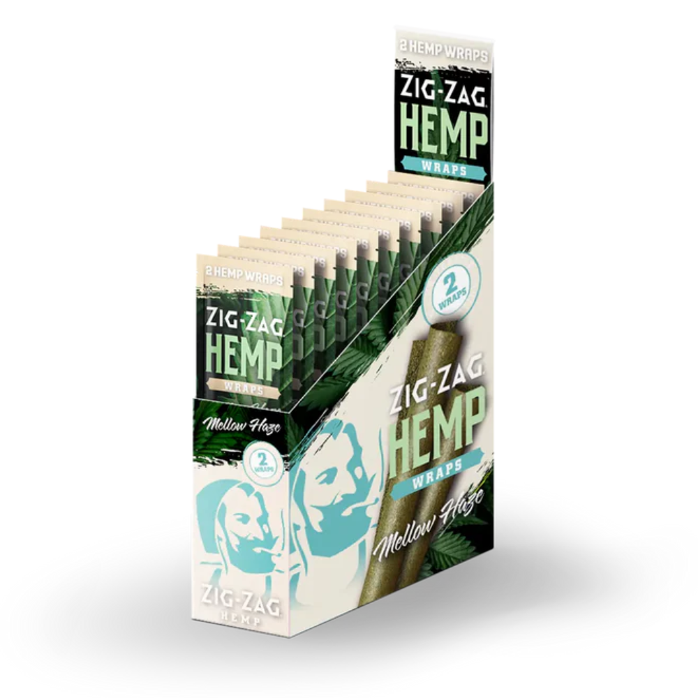 Zig-Zag Hemp Wraps 2 pack - 25ct