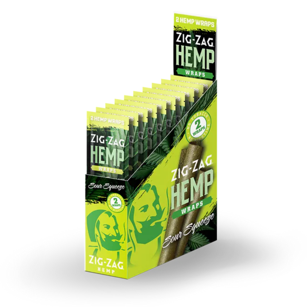 Zig-Zag Hemp Wraps 2 pack - 25ct