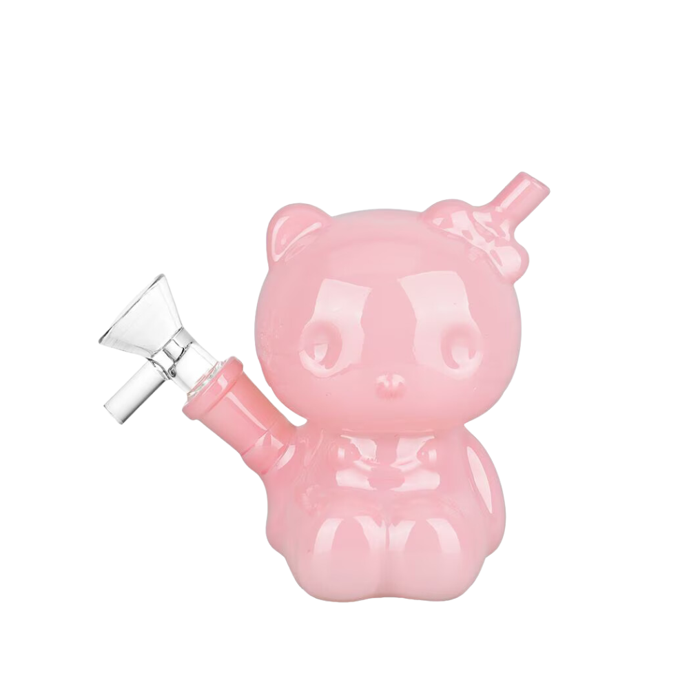 4" Pulsar Hey There Kitty Glass Water Pipe - Assorted Colours