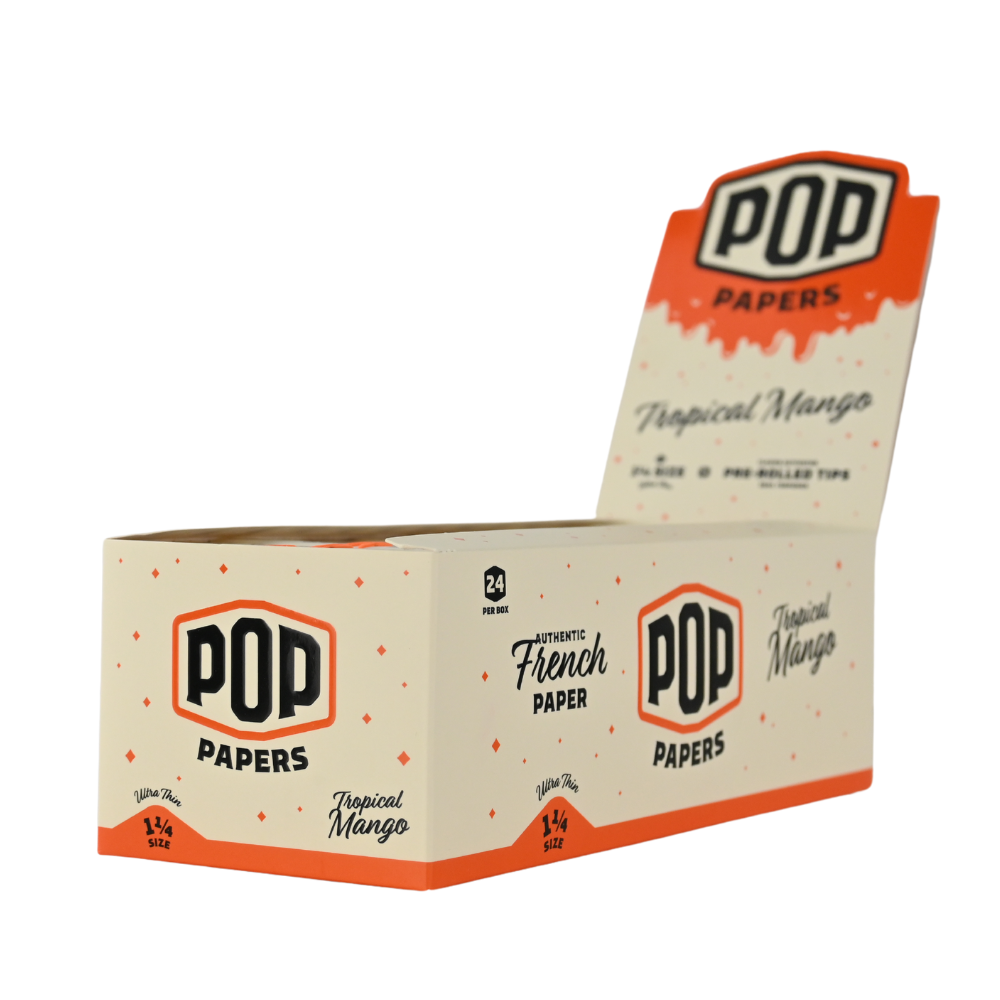 Pop Paper 1 1/4 Ultra Thin Paper and Flavoured Tips - 24ct