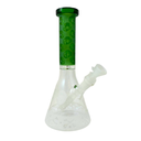 10" Cheech Skull Sandblast Glass Beaker