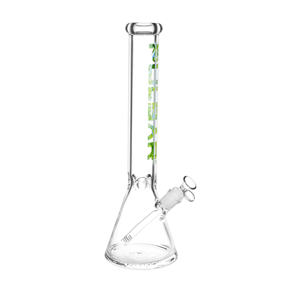 16.25" Pulsar Illustrated Logo Beaker Bong - Assorted Colours