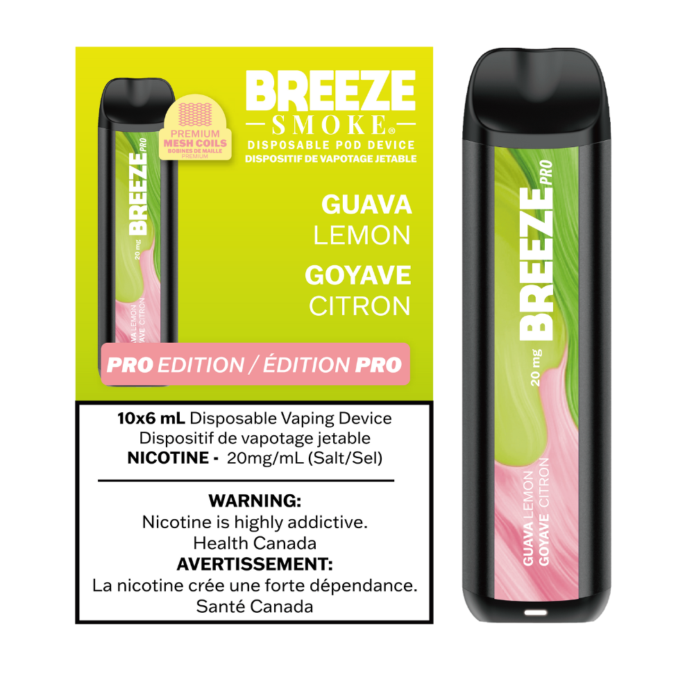 Breeze Pro 20mg 2000 Puffs Disposable Pod Device - 10ct