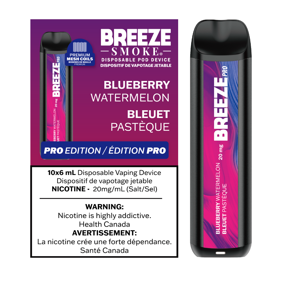 Breeze Pro 20mg 2000 Puffs Disposable Pod Device - 10ct