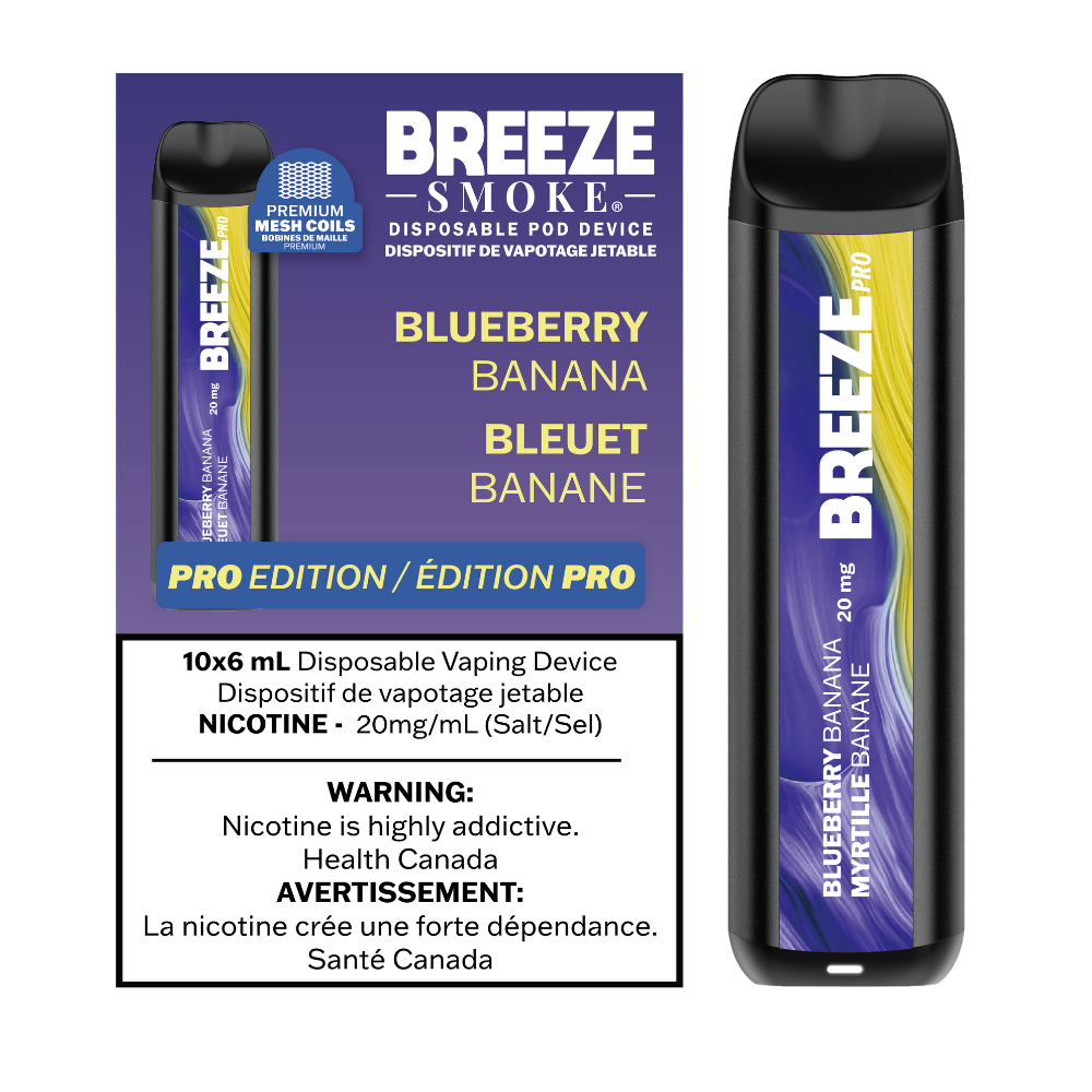 Breeze Pro 20mg 2000 Puffs Disposable Pod Device - 10ct